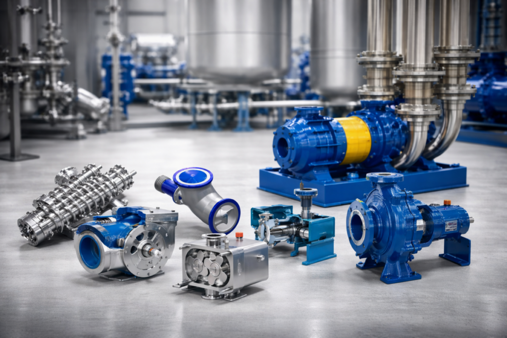 types of industrial pumps